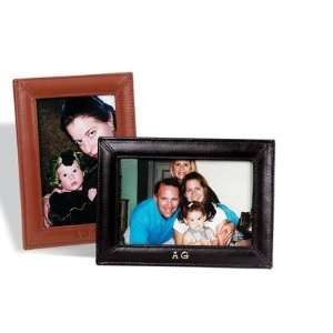  4 x 6 Single Picture Frame Color Black, Leather 