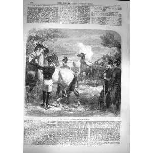  1870 War Scene Shooting Wounded Horses After Battle: Home 