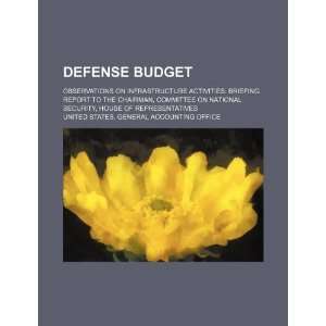  Defense budget observations on infrastructure activities 