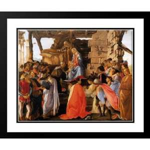 Botticelli, Sandro 23x20 Framed and Double Matted Adoration Of The 
