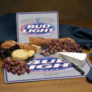  Bud Light A B Glass Cutting Board Set: Kitchen & Dining