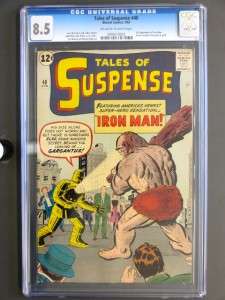 Tales of Suspense #40 MARVEL 1963 CGC 8.5 VF+ 2nd App Iron Man   1st 