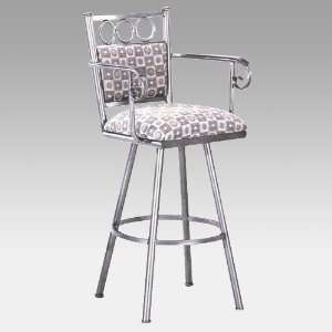   Bar Stool with Arms Material   Faux Suede Oyster