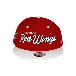  Zephyr Detroit Red Wings Headliner Snapback Adjustable Hat 