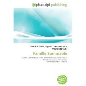  Famille Sommable (French Edition) (9786134074933) Books