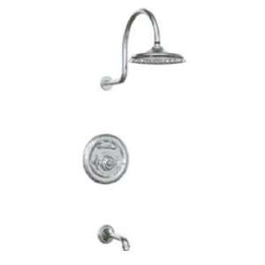  Jado 845/495/100 Svn Cross Pb Tub/Shower Comp Trim Kit Pc 