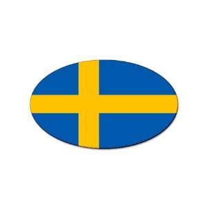 Sweden Flag oval sticker