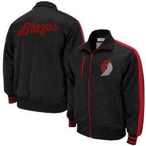  Mitchell & Ness Portland Trail Blazers Black Captains Full 