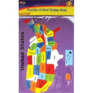 United States Jigsaw Puzzle Soft Foam Bright Colors  
