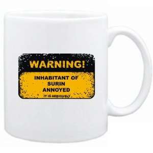  New  Warning  Inhabitant Of Surin Annoyed  Thailand Mug 