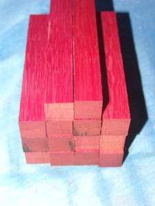 14 pc SUPER UNIQUE Kiln dried Brazilian Purpleheart pen blanks Free 