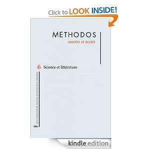 2006   Science et littérature   Méthodos (French Edition) UMR 