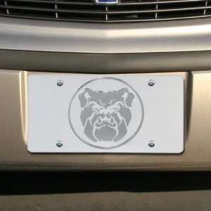 NCAA Butler Bulldogs Satin Mirrored Team Logo License Plate