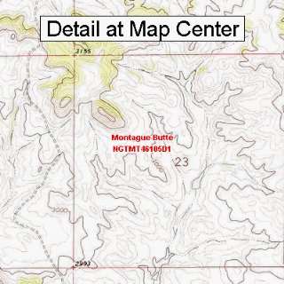   Map   Montague Butte, Montana (Folded/Waterproof)
