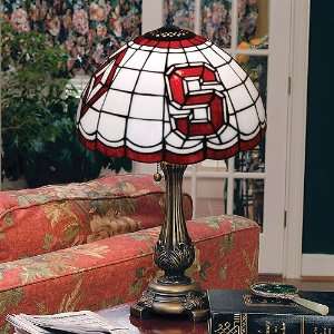  Stanford Cardinal Stained Glass Tiffany Table Lamp Sports 