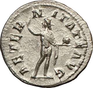   240AD Ancient Authentic Silver Denarius Roman Coin SUN GOD Sol  