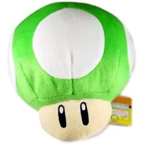  Super Mario 10x12 Mushroom Plush   Green   Limited 