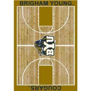   BYU Cougars NCAA Homecourt Area Rug by Milliken: 54x78 Home