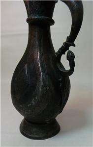 Islamic antique PATINA metal pitcher early middle east Persian old 