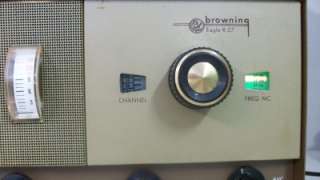 Vintage Browning Eagle R 27 Receiver & S 23 Transmitter Ham CB Radio w 
