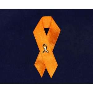  Fabric Ribbon Pin   Orange Ribbon (RETAIL) Arts, Crafts 