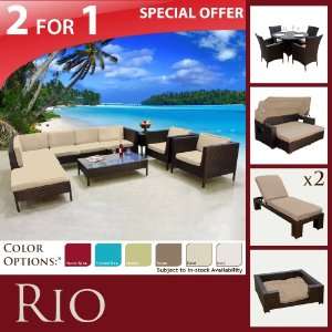   & DINING SET &2 MONTEGO & SUNBED &LRG DOGBED: Patio, Lawn & Garden