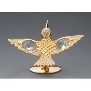  Hummingbird 24k Gold Plated Swarovski Crystal Figure CL 