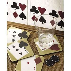 Wallies Poker Suite Cards Bar Room Wall Decor Cutouts:  