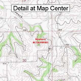   Quadrangle Map   Newbern, Iowa (Folded/Waterproof): Sports & Outdoors