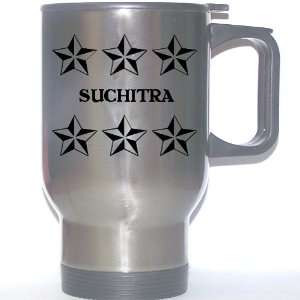  Personal Name Gift   SUCHITRA Stainless Steel Mug (black 