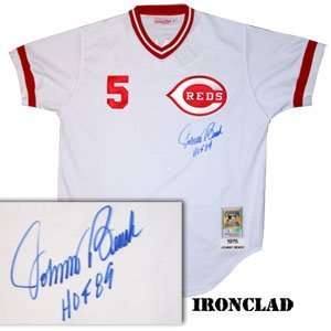  Signed Johnny Bench Jersey   1975 MN wHOF 89 Insc.: Sports 