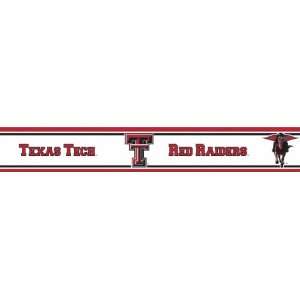   TTCH Texas Tech Red Raiders Licensed Peel N Stick Border: Toys & Games