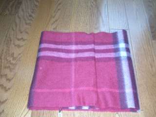 AUTH NEW BURBERRY MEGA CHECK SNOOD CIRCLE SCARF CASHMERE  