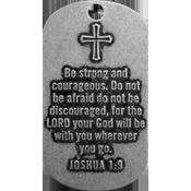 SHIELDS OF STRENGTH JOSHUA 19 DOG TAG PSALM 911 2 &CHAIN NECKLACE 