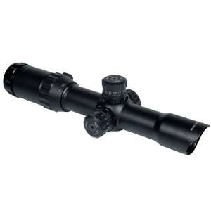  UTG 1 4X24 30mm Tactical Scope with Circle Dot RGB Reticle 