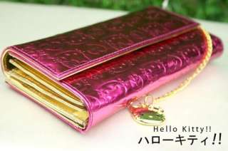 JW05 Hello Kitty Adorable Hot Pink Wallet Purse Bag  