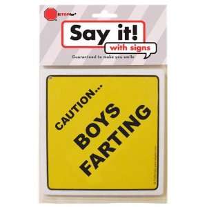  CAUTION BOYS FARTING: Home & Kitchen