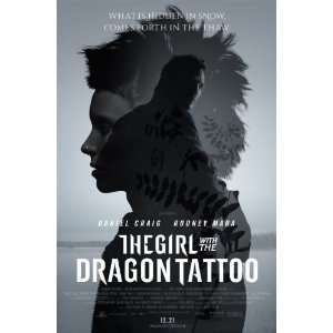  GIRL WITH THE DRAGON TATTOO B 27X40 ORIGINAL D/S MOVIE 