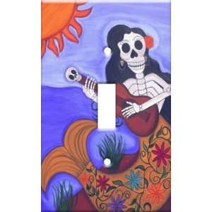   Switch Plate Cover Art Sirena Day of the Dead Single