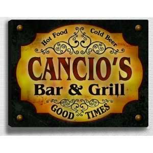  Cancios Bar & Grill 14 x 11 Collectible Stretched 