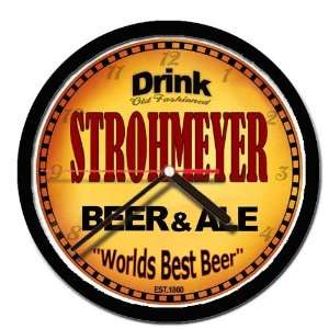  STROHMEYER beer and ale cerveza wall clock: Everything 
