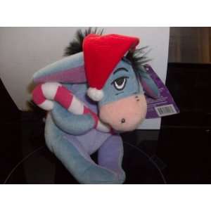    Christmas Eeyore with Santa Hat and Candy Cane: Toys & Games