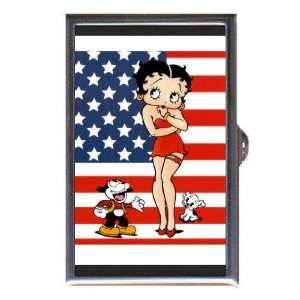  BETTY BOOP STARS AND STRIPES FLAG Coin, Mint or Pill Box 