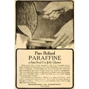  1909 Ad Paraffine Jelly Canning Seal Standard Oil Jars 