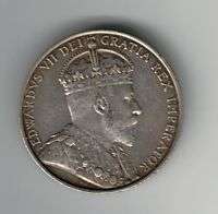 Cyprus 18 Piastres 1907 Very Rare Silver Coin  