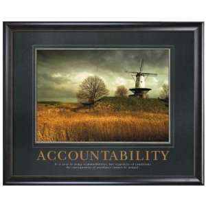 Successories Accountability Windmill Motivational Poster 