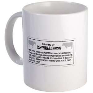  Beware of Invisible Cows, Hawaii US Funny Mug by CafePress 