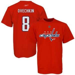  Reebok Washington Capitals #8 Alex Ovechkin Red Net Name 