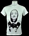 Madonna Hood Indy Punk Rock White Crew Tee T Shirt size S