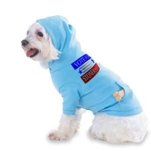VOTE FOR STONEMASON Hooded (Hoody) T Shirt with pocket for your Dog or 